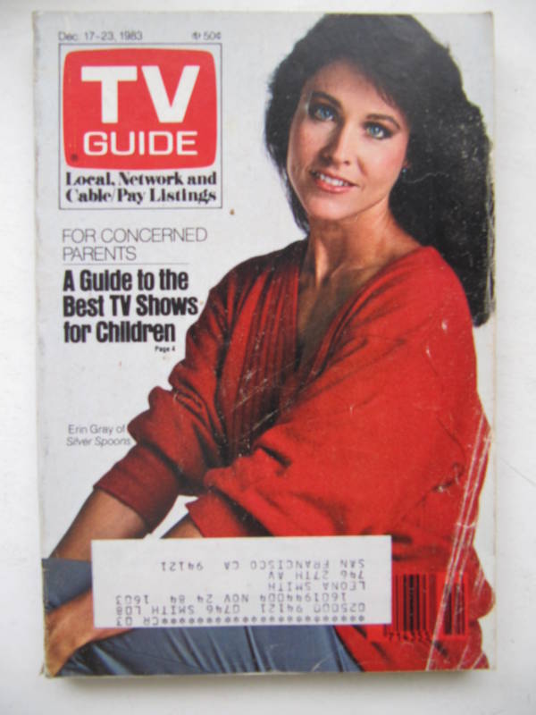 1980 s TV Beauty Erin Gray on the cover of TV Guide
